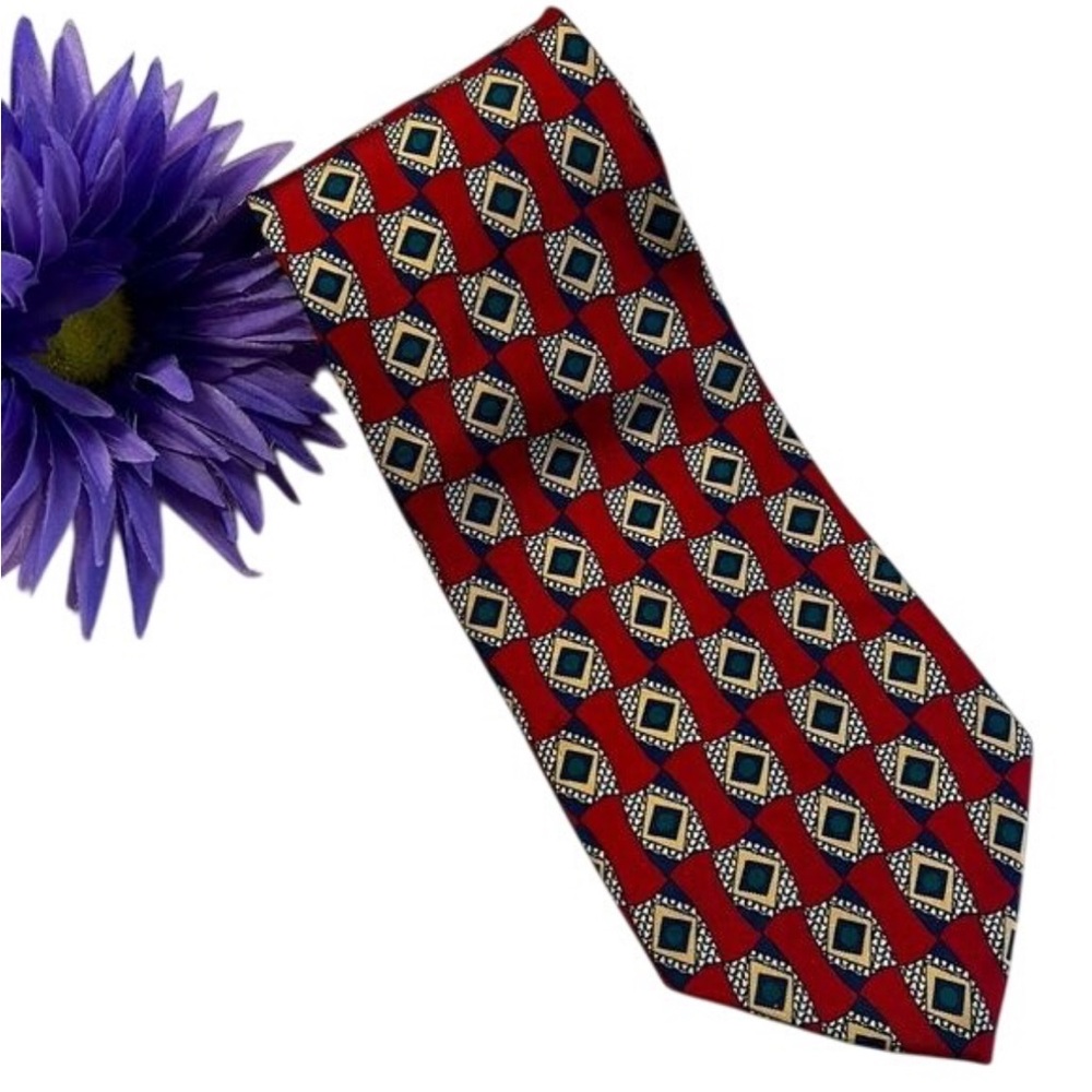 ROBERT TALBOTT RED SILK TIE